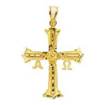 18K CRUZ DE COVADONGA ORO AMARILLO 39X30 MM