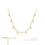 Gargantilla mini moons plata