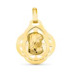 18K MEDALLA ORO AMARILLO VIRGEN NIÑA 22X19 MM
