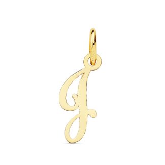 18K COLGANTE ORO AMARILLO LETRA " J " , 15X6 MM