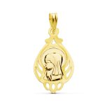 18K MEDALLA ORO AMARILLO VIRGEN NIÑA 21X12 MM