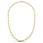 18K CADENA ORO AMARILLO CARTIER HUECA 50CM 3 MM