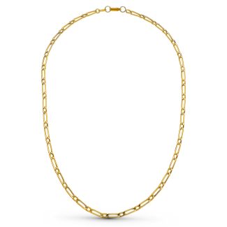 18K CADENA ORO AMARILLO CARTIER HUECA 50CM 3 MM