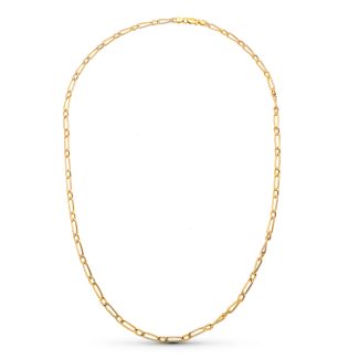 18K CADENA ORO AMARILLO CARTIER HUECA 50CM 3 MM