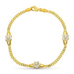 18K PULSERA ORO AMARILLO COMUNION CIRCONITAS