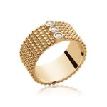 Anillo bañado en oro 18k