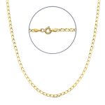 18K CADENA BILBAO HUECA ORO AMARILLO 45CM 2 MM