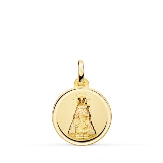 18K MEDALLA ORO AMARILLO VIRGEN DE LOS DESAMPARADOS 16 MM