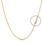 18K CADENA ORO AMARILLO CARTIER 50CM HUECA 2 MM