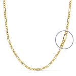 18K CADENA ORO AMARILLO CARTIER 60CM HUECA 2 MM