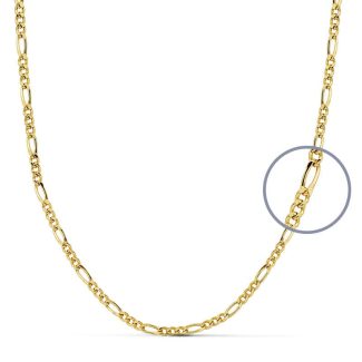 18K CADENA ORO AMARILLO CARTIER 60CM HUECA 2 MM