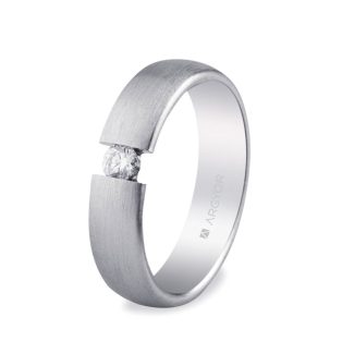 Alianza de plata con circonita 5mm PLATA 925/000