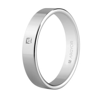 Alianza oro blanco diamante 5B40150P ORO 750/000 (18K)