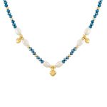 Gargantilla plata piedras blue