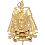 Medalla Cristo de los Toreros oro 18K