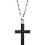 Collar con Cruz Lotus Style acero