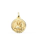 18K MEDALLA ORO AMARILLO SANTIAGO APOSTOL TALLA CRUZADA 18 MM