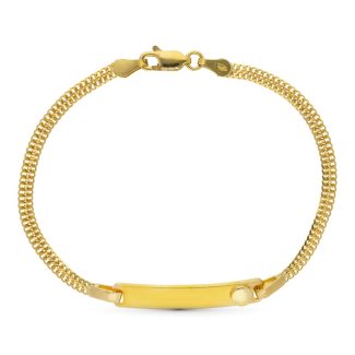 18K ESCLAVA ORO BICOLOR 17CM