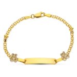 18K ESCLAVA ORO AMARILLO OSO S 16CM