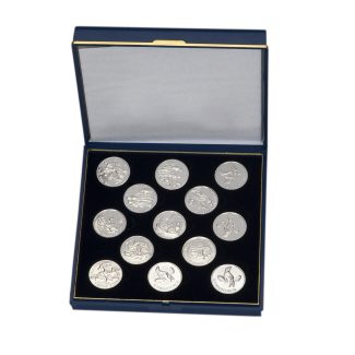 Arras Biblicas de metal plateado