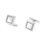 Gemelos de plata de ley engastados