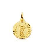 18K MEDALLA ORO AMARILLO SAN RAFAEL 14 MM