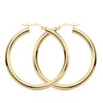 18K AROS REDONDOS HUECOS 35 X 3 MM 3,45GRS