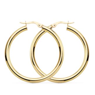 18K AROS REDONDOS HUECOS 35 X 3 MM 3,45GRS