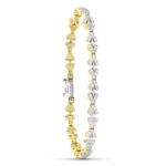 18K PULSERA ORO BICOLOR 19,5 CM