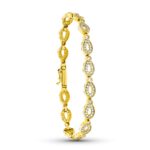18K PULSERA ORO AMARILLO CIRCONITA 19CM