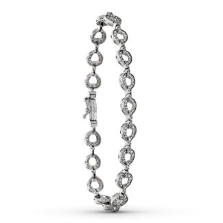 18K PULSERA ORO BLANCO CIRCONITAS