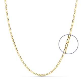 18K CADENA ORO AMARILLO MACIZA BILBAO 50CM 2 MM