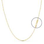 18K CADENA ORO AMARILLO MACIZA CARTIER 45CM 1 MM