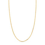 18K CADENA ORO AMARILLO MACIZA FORZADA ESLABON TALLADO, ANCHO: 1,2 MM LARGO: 60CM