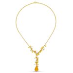 18K GARGANTILLA ORO AMARILLO PIEDRAS COLOR