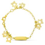 18K ESCLAVA ORO AMARILLO FIGURAS 14CM 2 MM