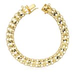 18K PULSERA ORO AMARILLO PRINCESA 9 MM 20,5 CM