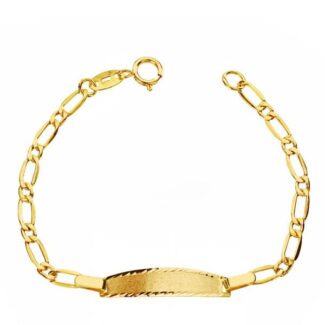 18K PULSERA ESCLAVA ORO AMARILLO 1ª POSTURA 1X1 12CM