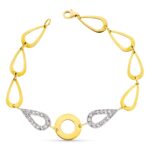 18K PULSERA ORO BICOLOR CON CIRCONITAS