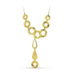 18K GARGANTILLA ORO AMARILLO MOTIVOS TALLADOS,