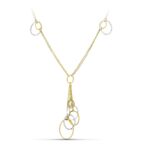 18K GARGANTILLA ORO BICOLOR DOBLE CADENA Y MOTIVOS