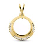 18K COLGANTE ORO AMARILLO MONEDA 19 MM 20 CIRC