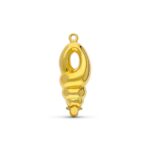 18K FORNITURA CIERRE BROCHE DE GARGANTILLA ORO AMARILLO NUDO