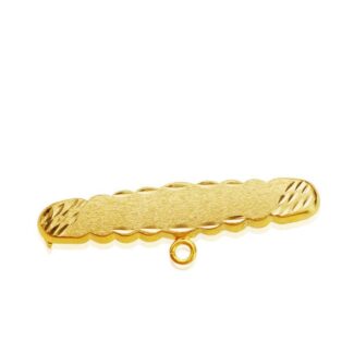 9K ALFILER ORO AMARILLO BEBE 30X8 MM
