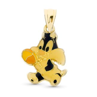 18K COLGANTE ORO AMARILLO SILVESTRE, 20X15 MM