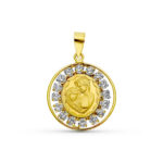 18K COLGANTE ORO AMARILLO ENAMORADOS 22X19 MM