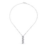 18K GARGANTILLA ORO BLANCO LUNAS CIRCONITAS