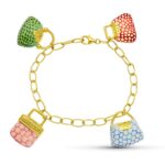 18K PULSERA ORO AMARILLO FETICHES ESMALTE