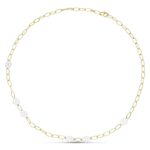 18K GARGANTILLA ORO BICOLOR FLORES