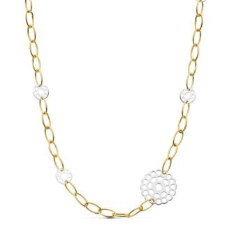 18K GARGANTILLA BICOLOR 42CM